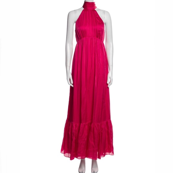 Zimmermann Silk Pink Halter Dress - Picture 6 of 8